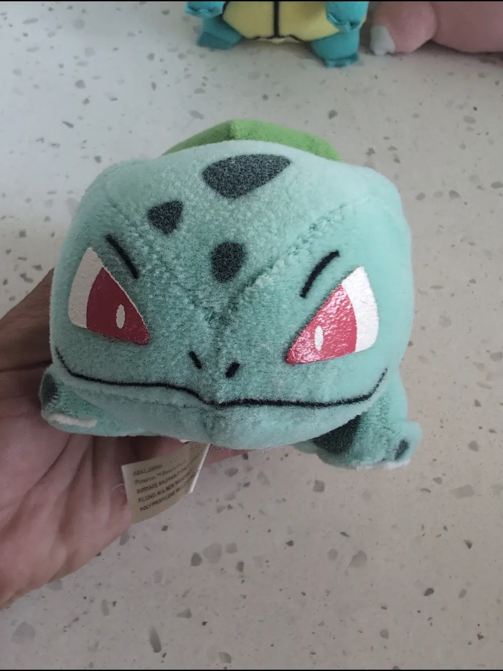 Vintage Hasbro Pokemon Plush Set Squirtle Hoppip Mewtwo Bulbasaur Clefairy